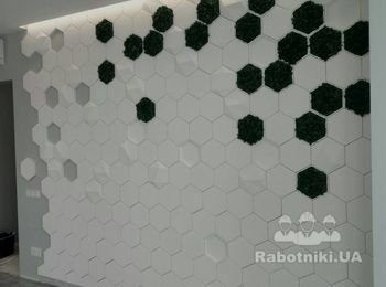 @3dpaneli, montazh-gipsovyh-3d-panelej. Монтаж гипсовых 3D панелей. #3д панели. Укладка гипсовой плитки на стены, #Монтаж гипсовых 3D панелей в Киеве - заказать, #гипсовые 3D панели.