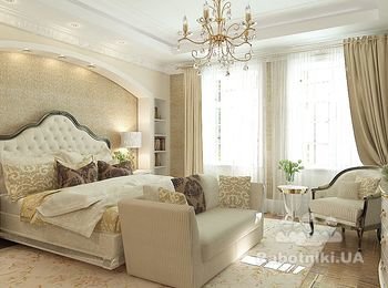 Дизайн интерьера спальни в английском стиле Киев