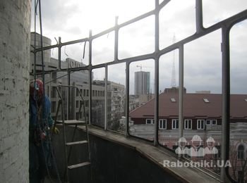 Демонтаж балкона над проезжей частью, 6 этаж(последний)