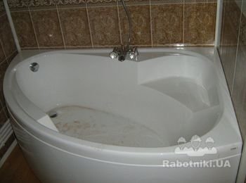 установка и сборка ванни