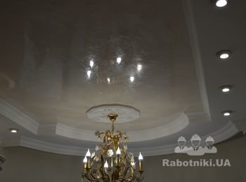 Потолок, классическая венецианская штукатурка