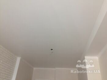 Потолок на готово (склохолст, шпаклевка, покраска) от 150 грн. / м2