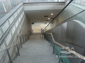 Устройство мрамора на лестнице монтаж навесных ламинированных панелей
