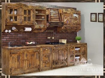 Деревянная кухонная мебель для кухни "Мелисса"
Код: КГ-3
12 500 грн./пог.м