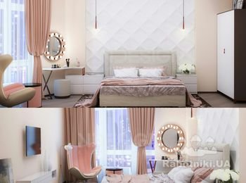Дизайн интерьера спальни подробнее на сайте https://nadindesign.com/portfolio/zhk-obolon-tower-kiev/
