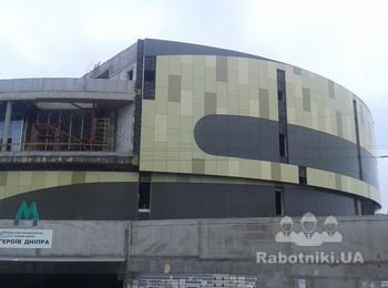 Встановлення металопластикових вікон на ТЦ Героїв Дніпра
