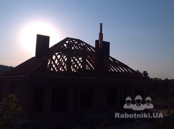 Монтаж крыши