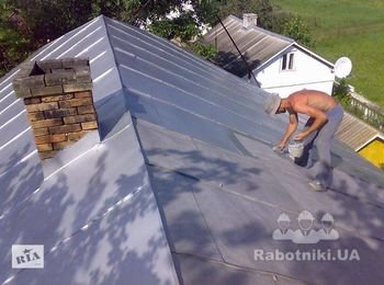 Очищення, ремонт і фарбування даху(Лубни)