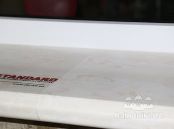 Danke Standard мрамор с покрытием elesgo от СК Комфорт. Ширина от 100 до 700 мм. Прочный, долговечный, устойчивый к царапинам, не пачкается и не выгорает на солнце.