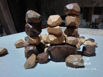 Деревянные камни "Туми ишу" на заказ, орех, дуб, ясень, масло. 10-15грн штука