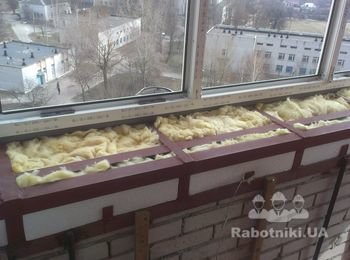 Утепление выноса балкона