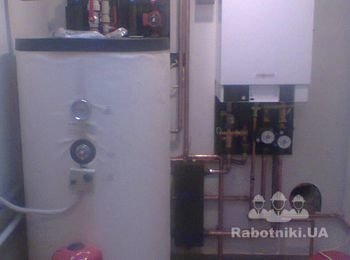 мини котельная в двухуровневой квартире в центре Киева