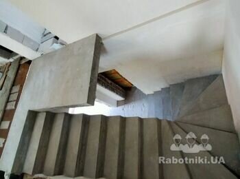 Изготовить бетонную лестницу 19 ступенек