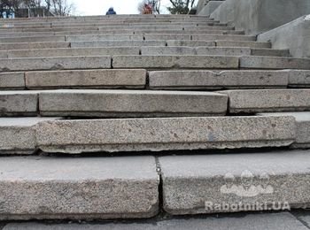 Демонтаж / монтаж укрепление гранитной лестницы