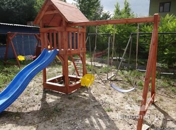 Постройка деревянной детской площадки