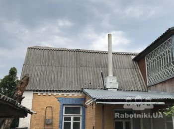 Мелкий ремонт шиферной крыши