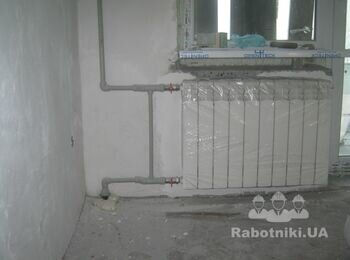Замена радиаторов отопления со сваркой пп труб