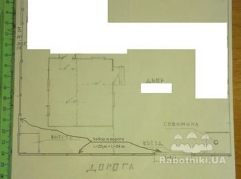 Строительство забора на дачном участке в с.Хотяновка
